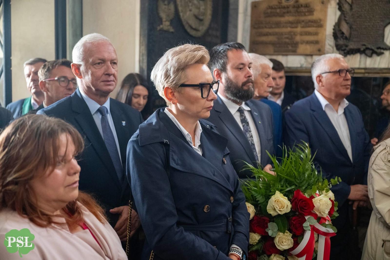 Wójt podczas obchodów 